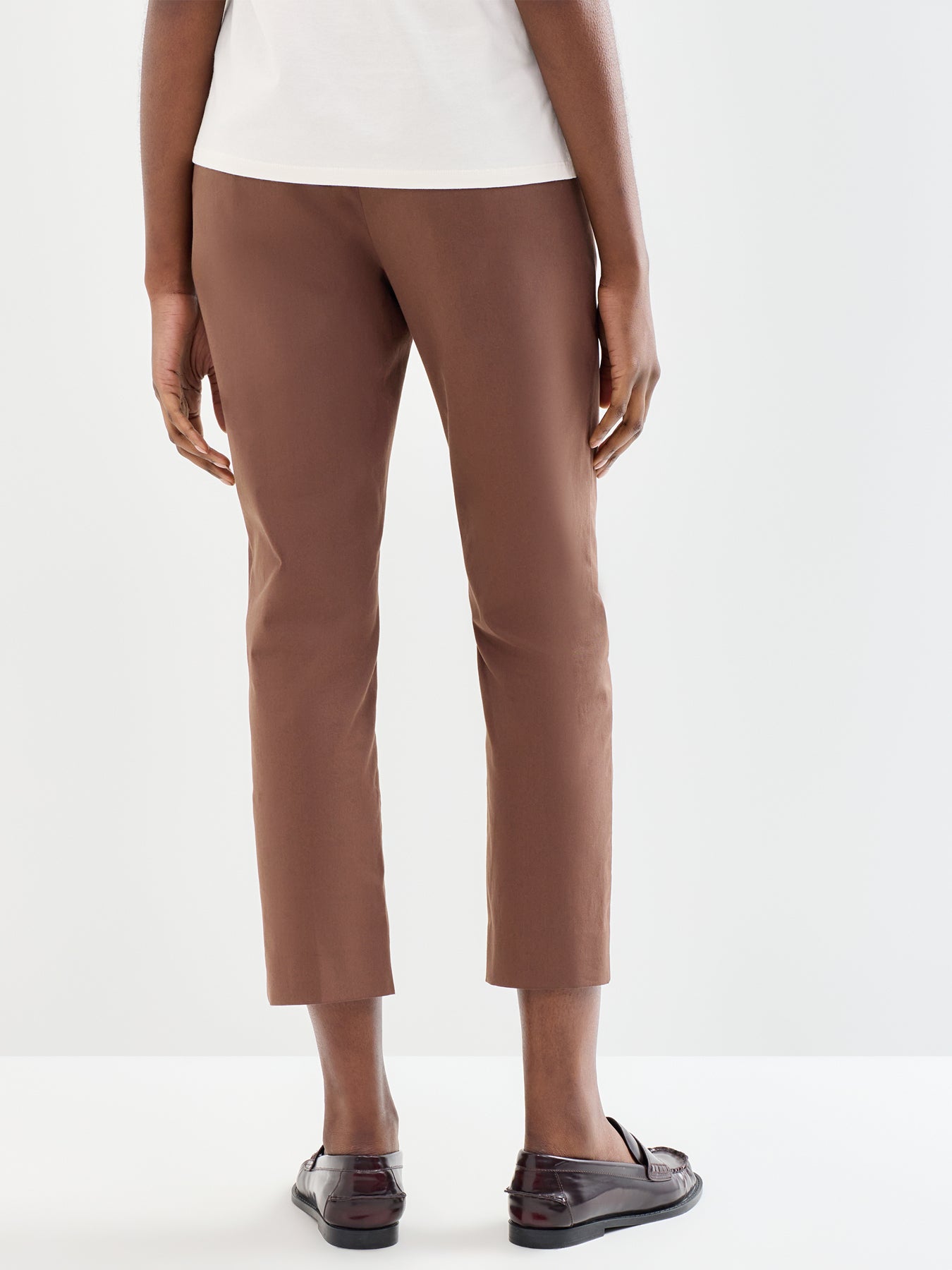Cecco Slim Cotton Trousers Brown