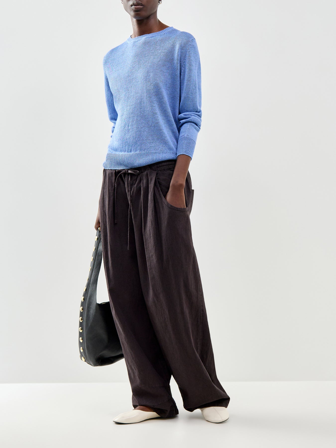 Atzeco Crew Neck Sweater Blue