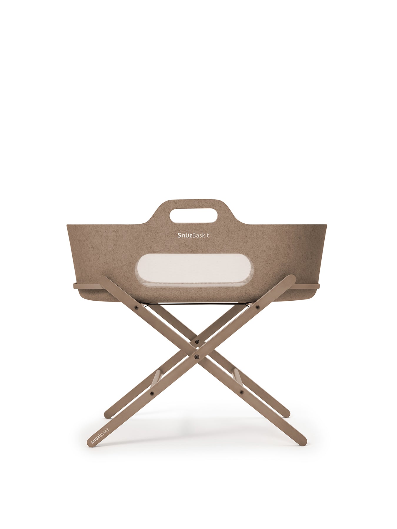 Snuz Baskit Mocha Moses Basket & Mocha Stand Set