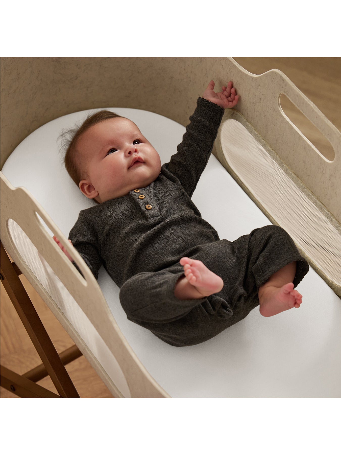 Snüz Twin Pack Moses Basket Sheets White