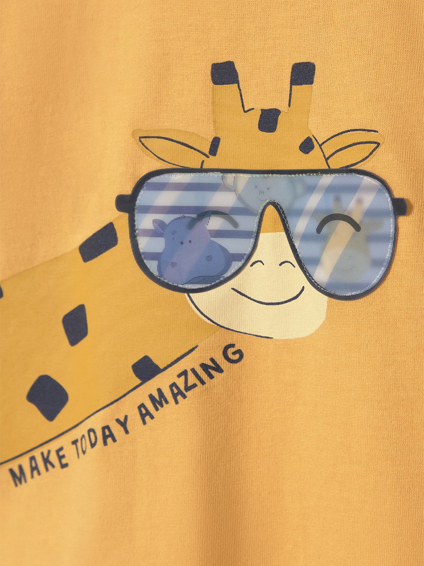 Baby Lenticular Short Sleeve T-Shirt Yellow