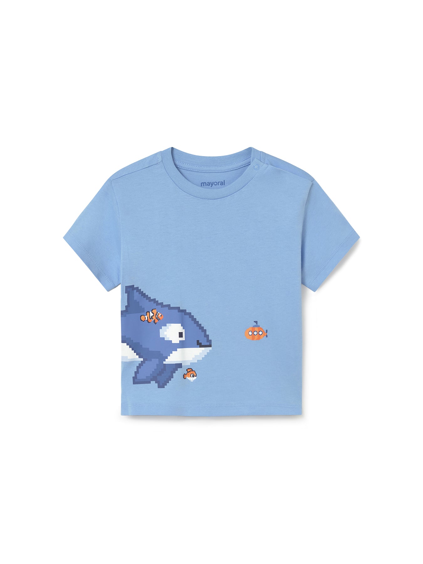 Baby Whale Short Sleeve T-Shirt Blue