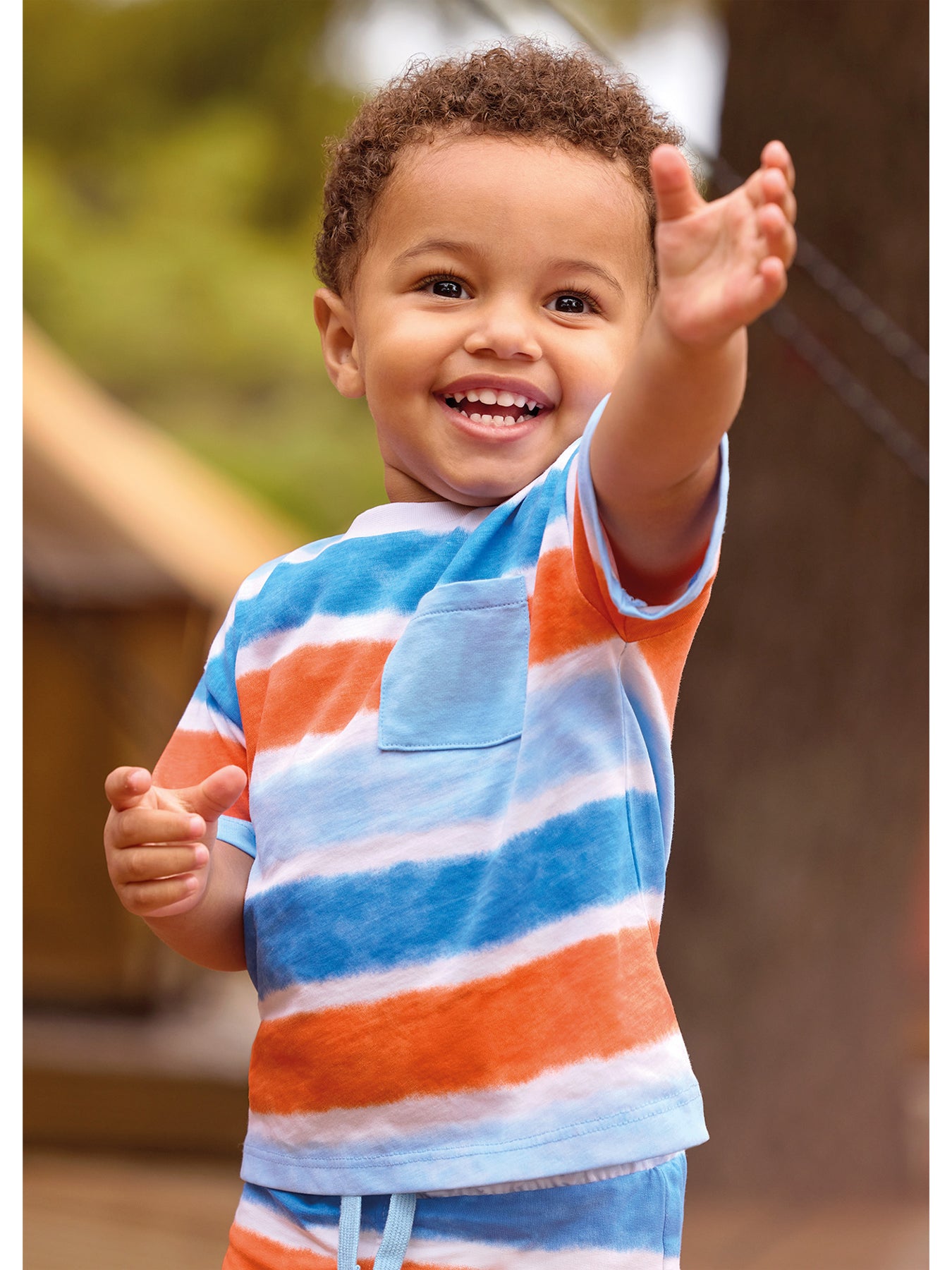 Baby Striped Short Sleeve T-Shirt Multi