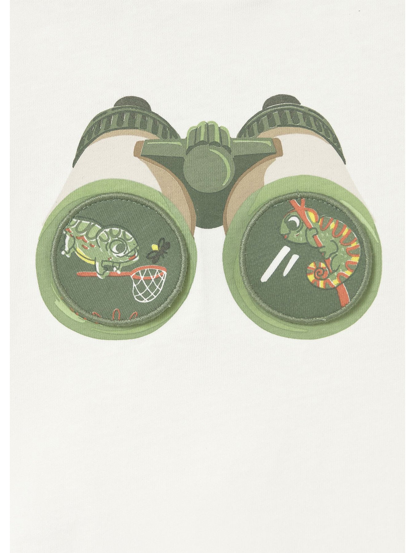 Baby Binocular Long Sleeve T-Shirt Cream