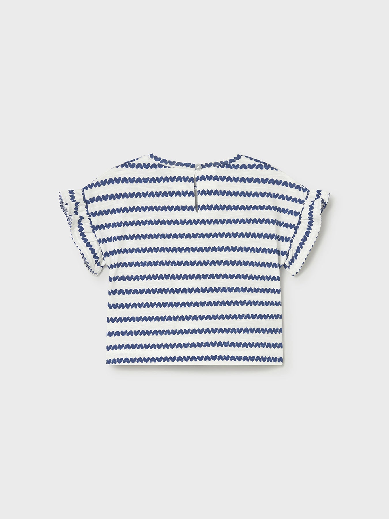 Baby Striped Short Sleeve T-Shirt White