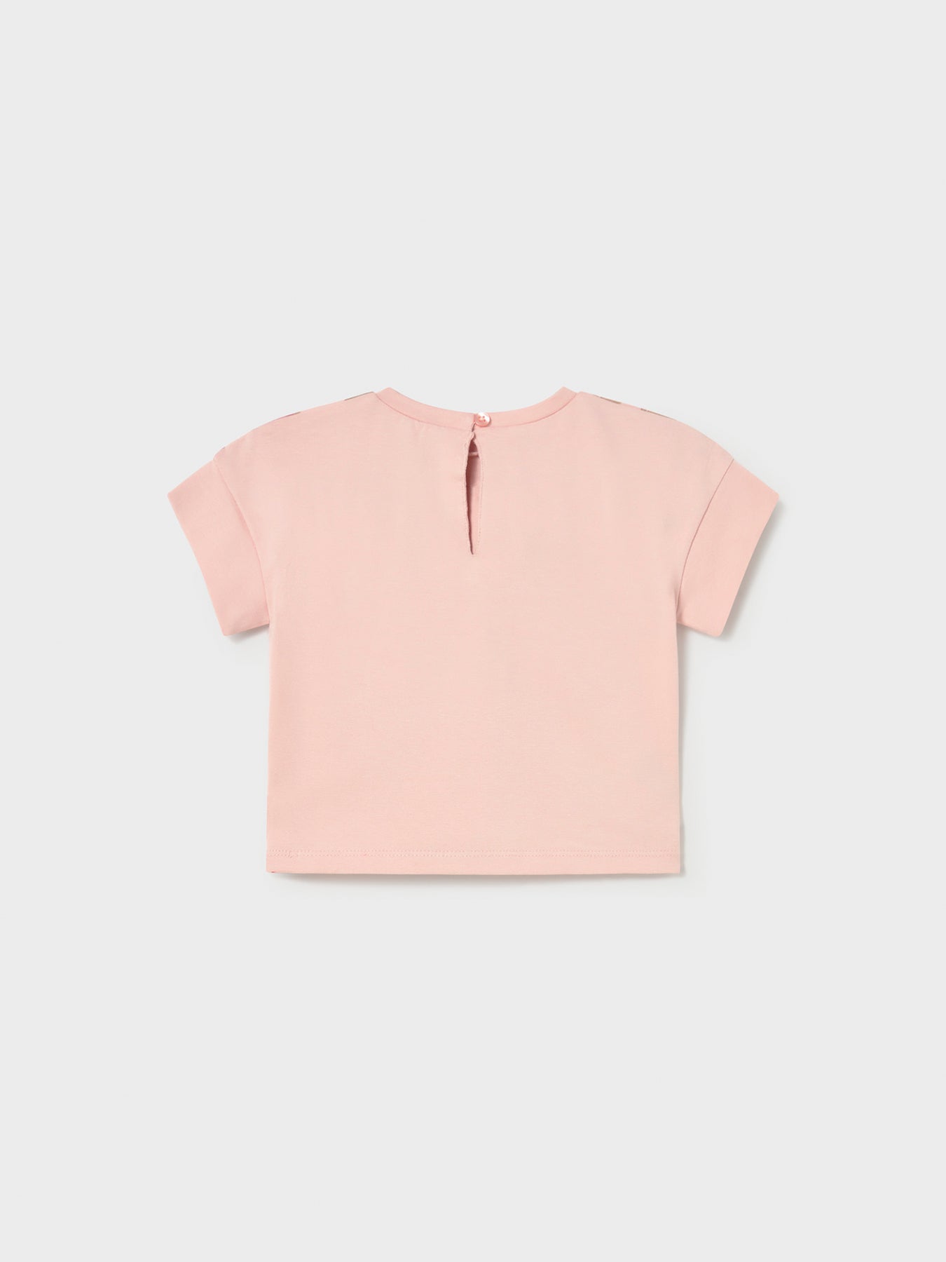 Baby Floral Short Sleeve T-Shirt Pink