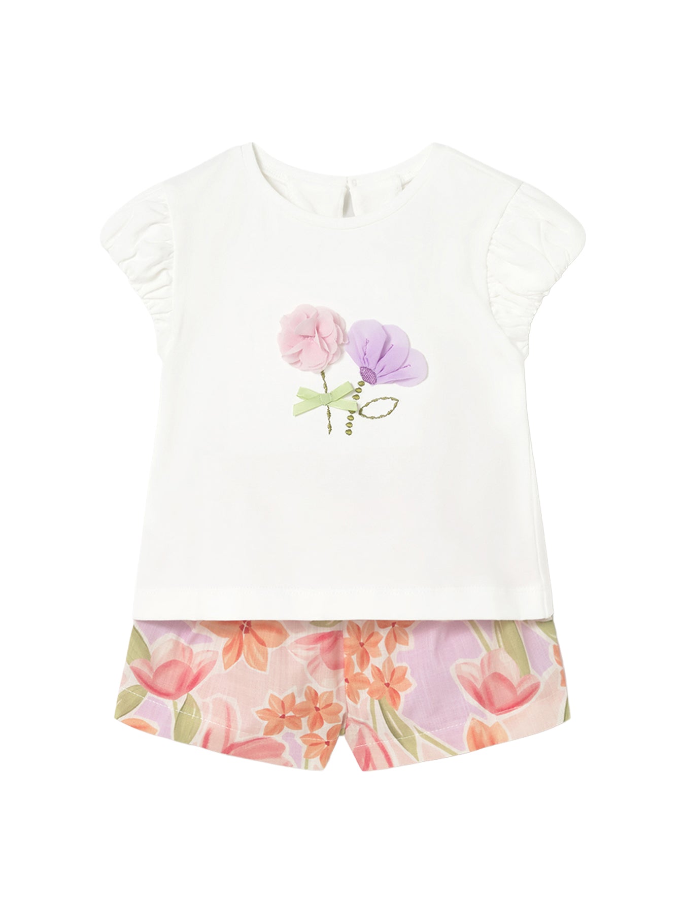 Baby Floral Printed Shorts Set Multi