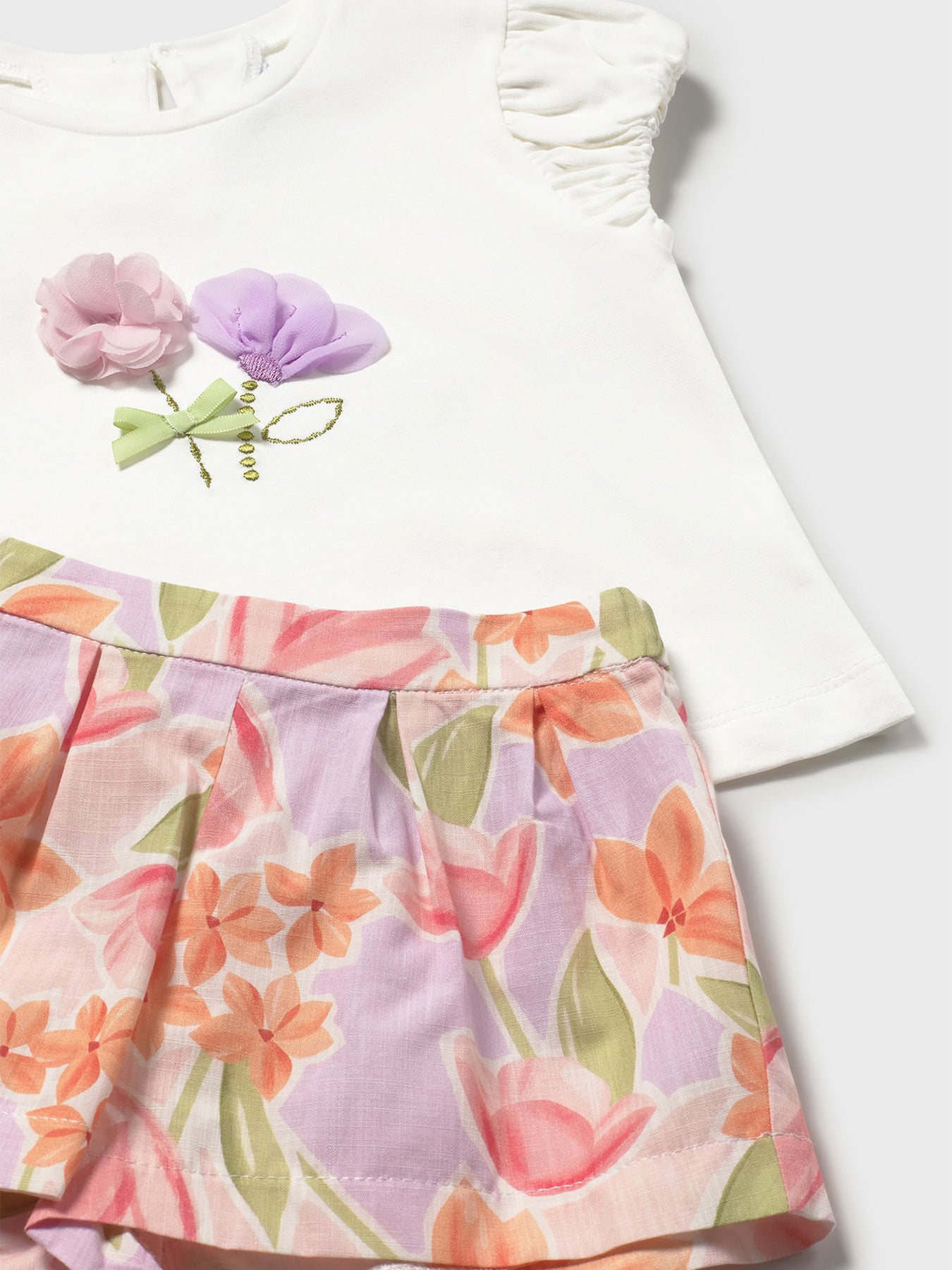 Baby Floral Printed Shorts Set Multi