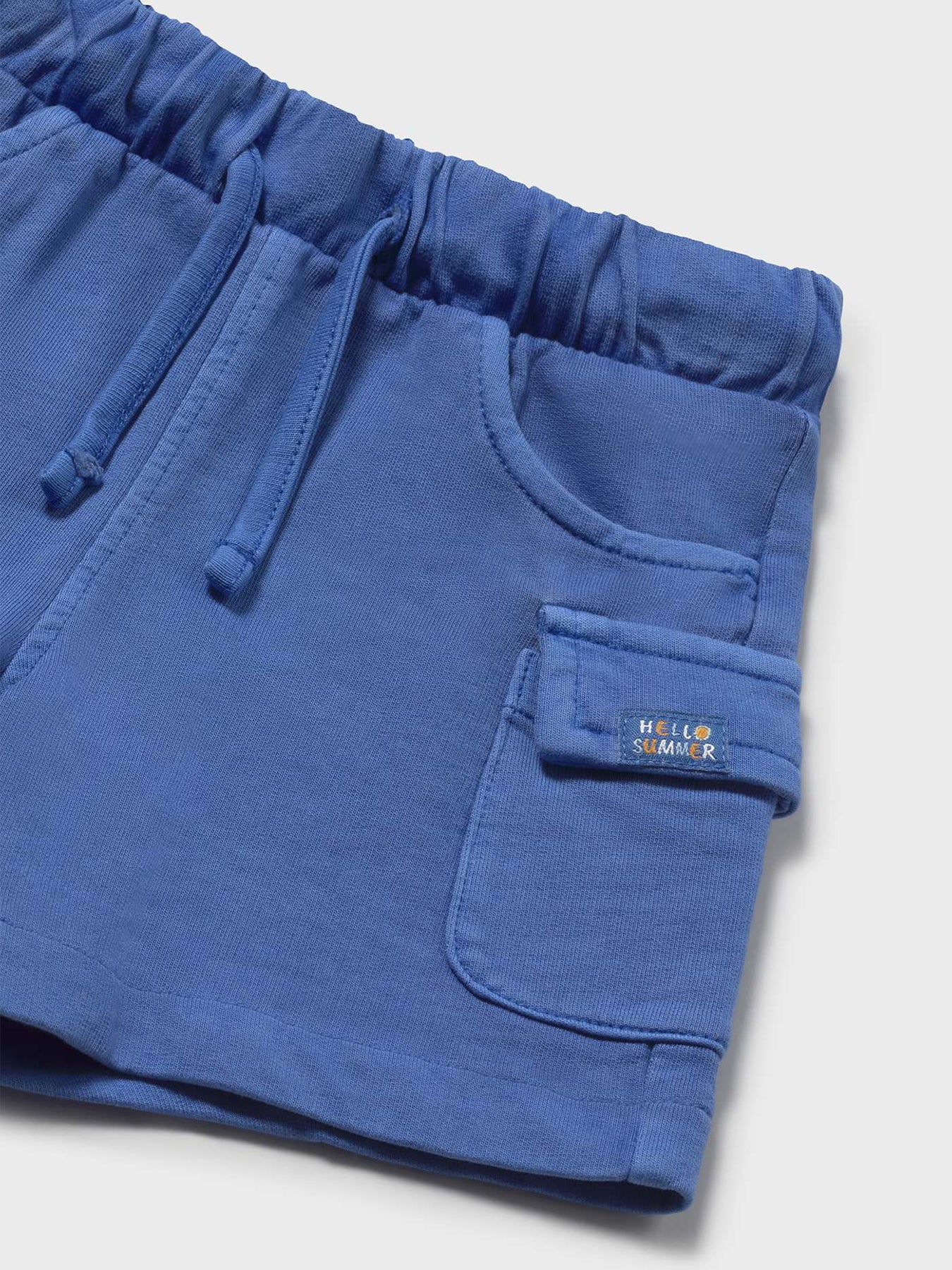 Baby Plain Bermuda Shorts Blue