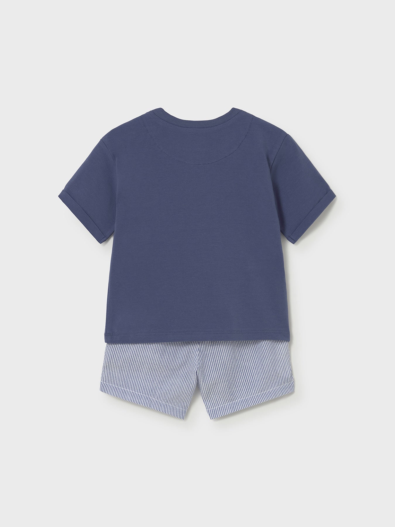 Baby Giraffe Bermuda Set Blue