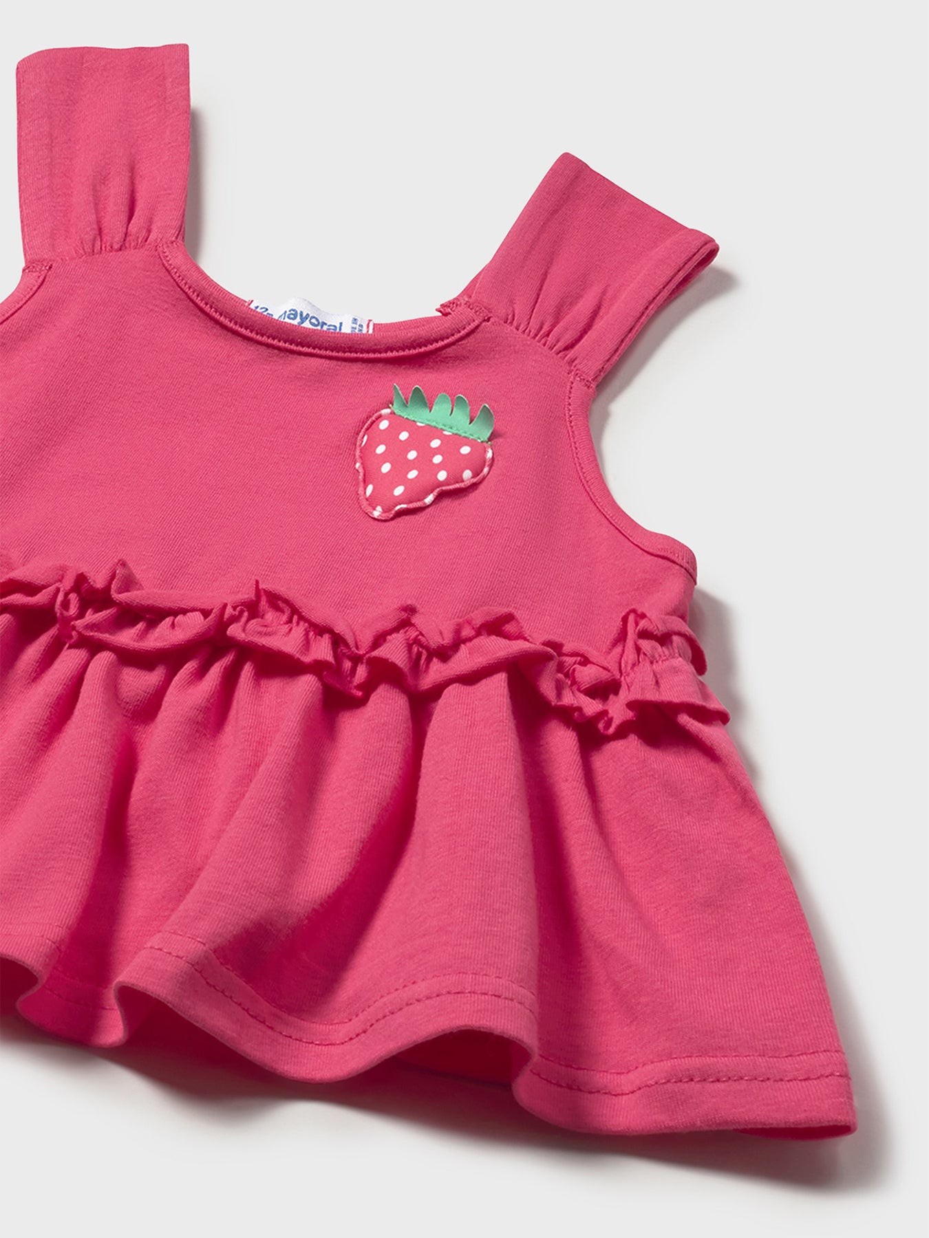 Baby Strawberry Three Piece Bathing Suit Pink