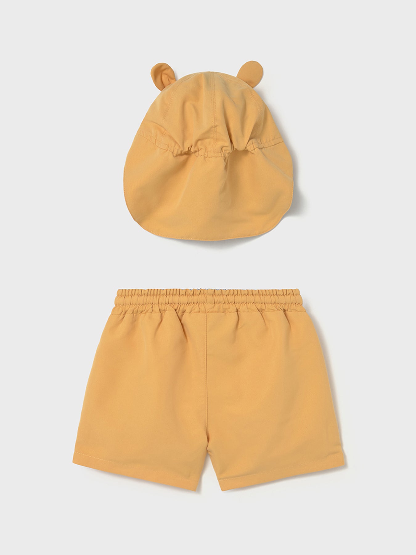 Baby Hippo Swim Shorts with Hat Yellow