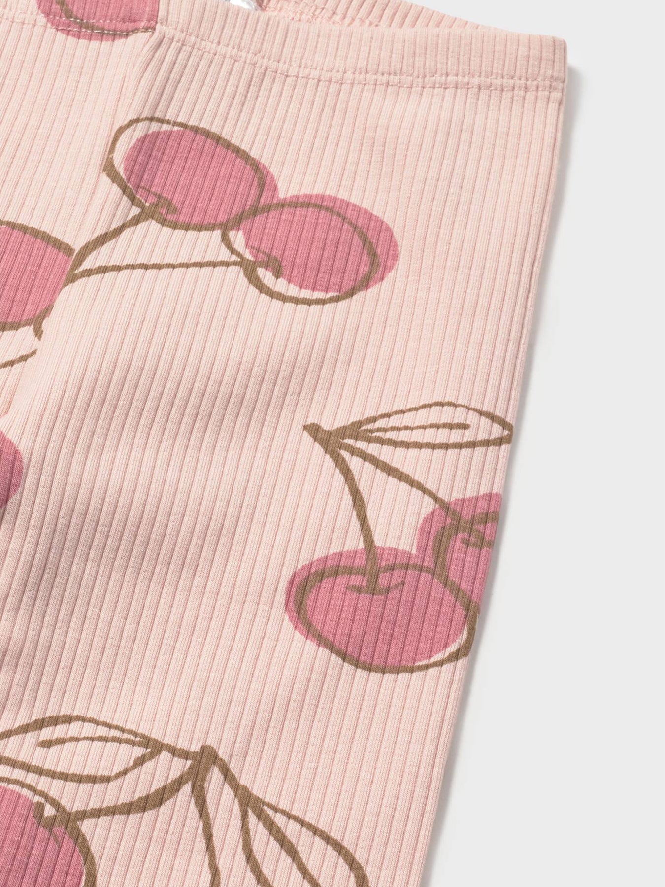 Baby Cherry Leggings and Headband Set Pink