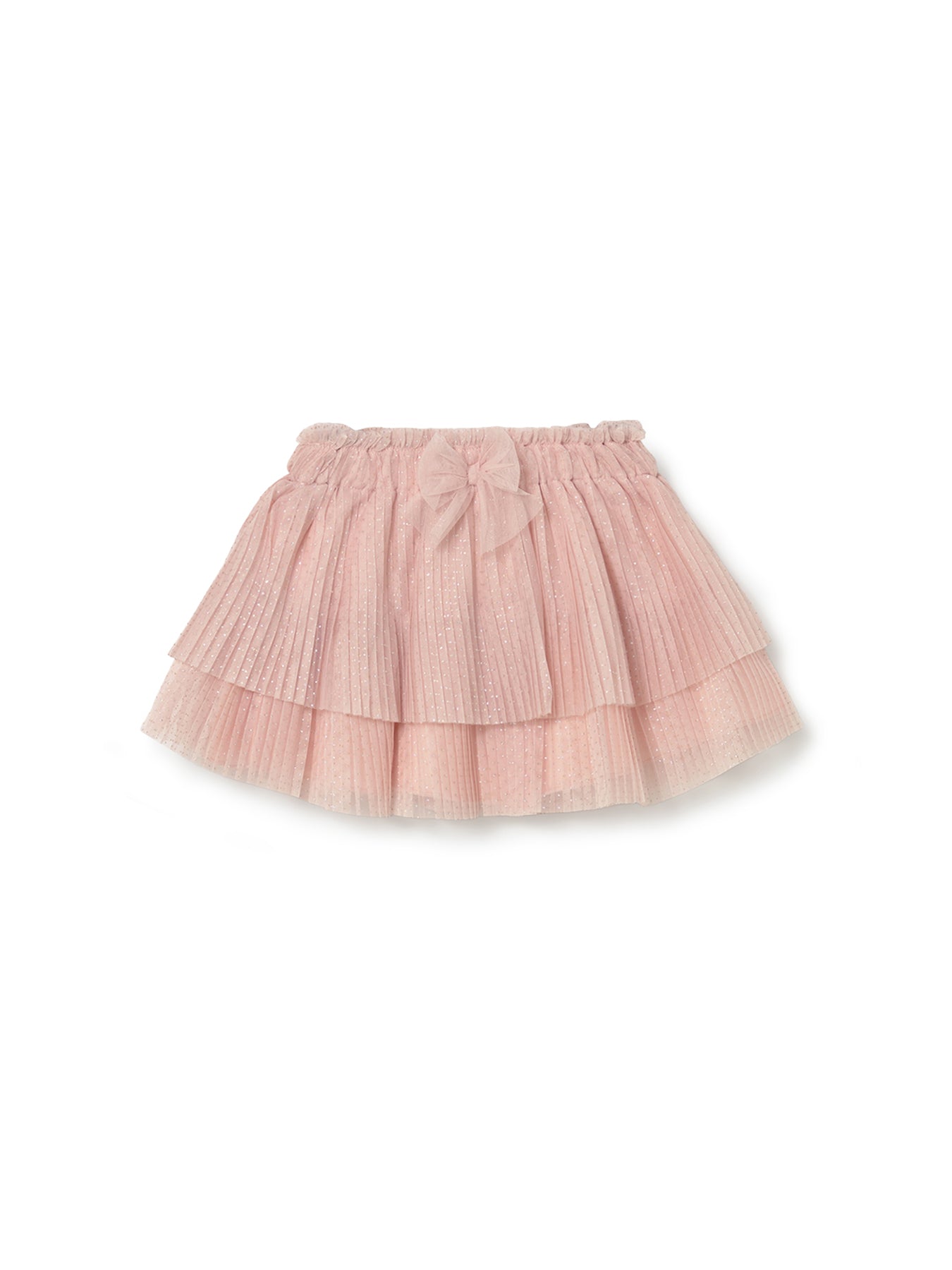 Baby Pleated Tulle Skirt Pink