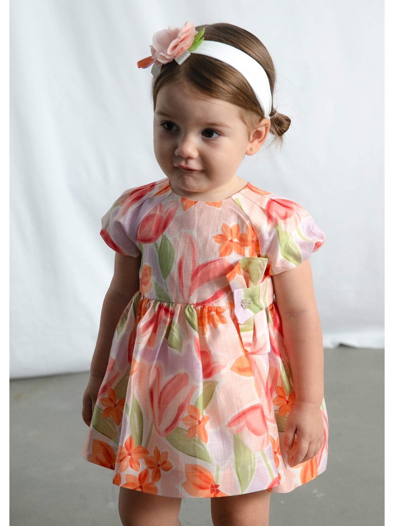 Baby Floral Dress Pink