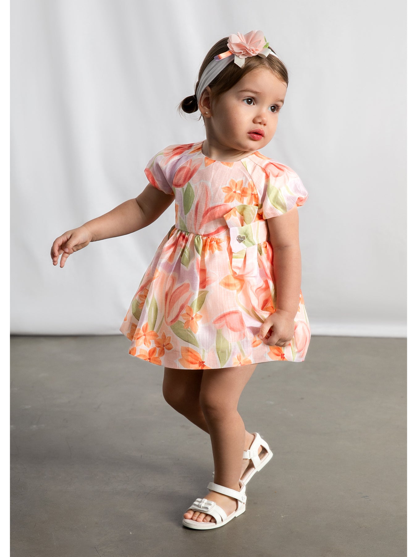 Baby Floral Dress Pink