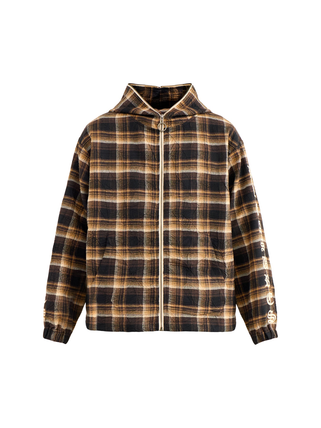 Groove Zip Poncho Hoodie Brown