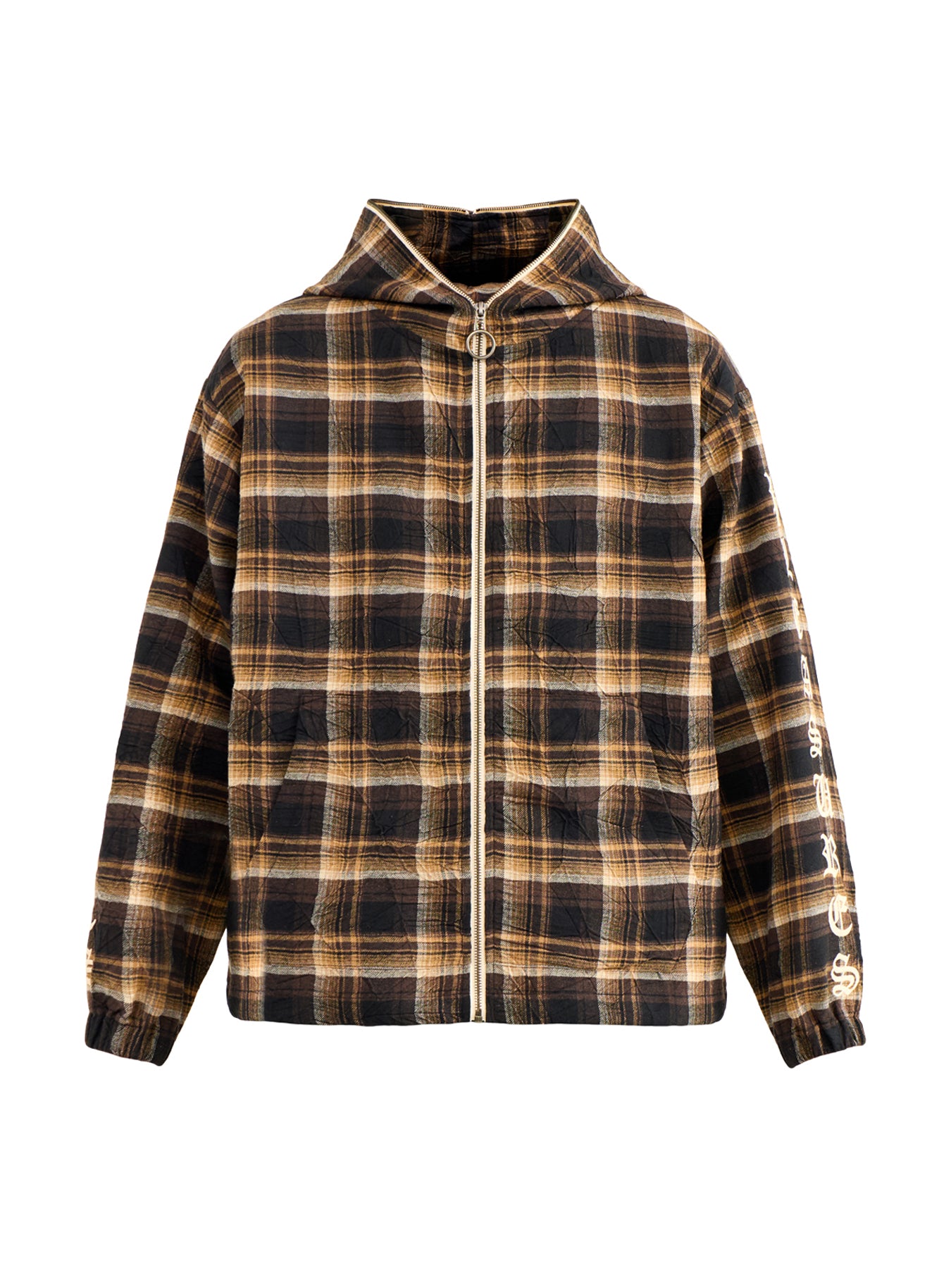 Groove Zip Poncho Hoodie Brown