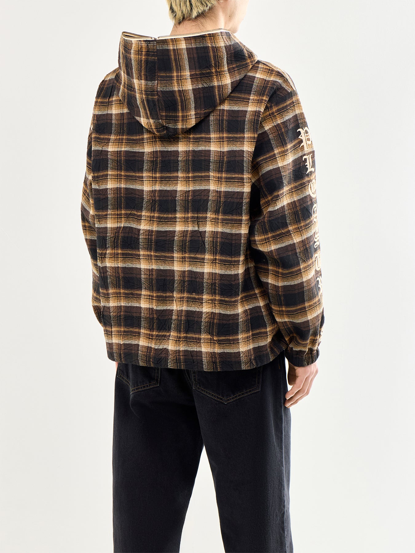 Groove Zip Poncho Hoodie Brown