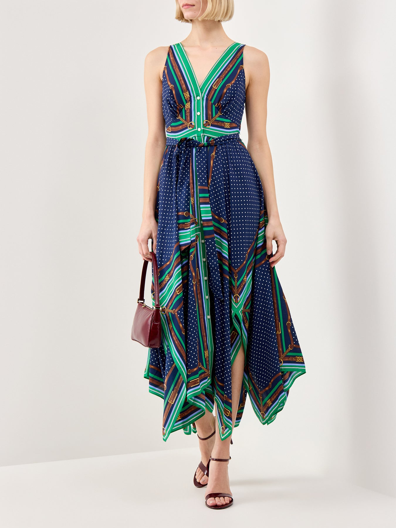 Vroshbee Sleeveless Day Dress Blue