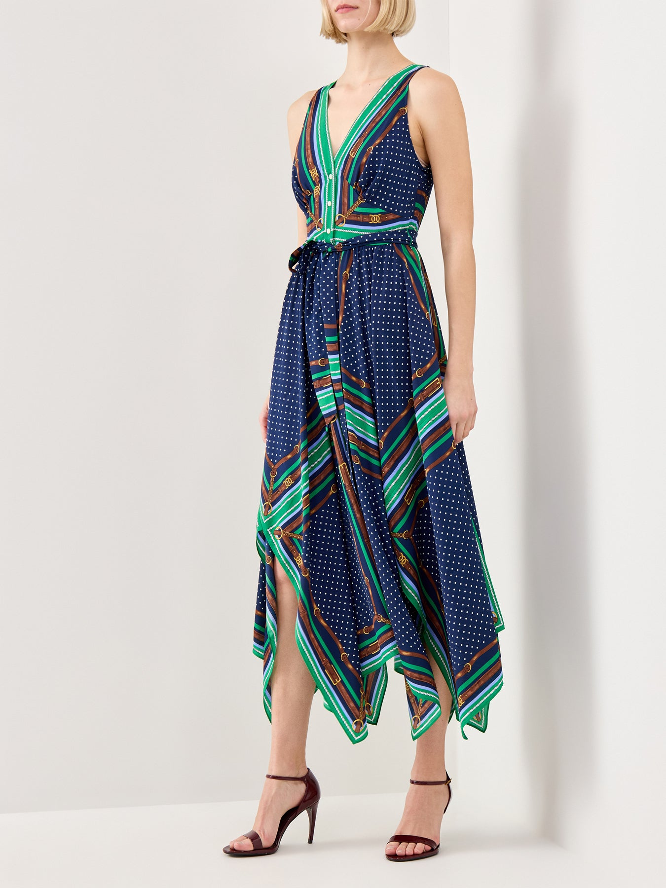 Vroshbee Sleeveless Day Dress Blue
