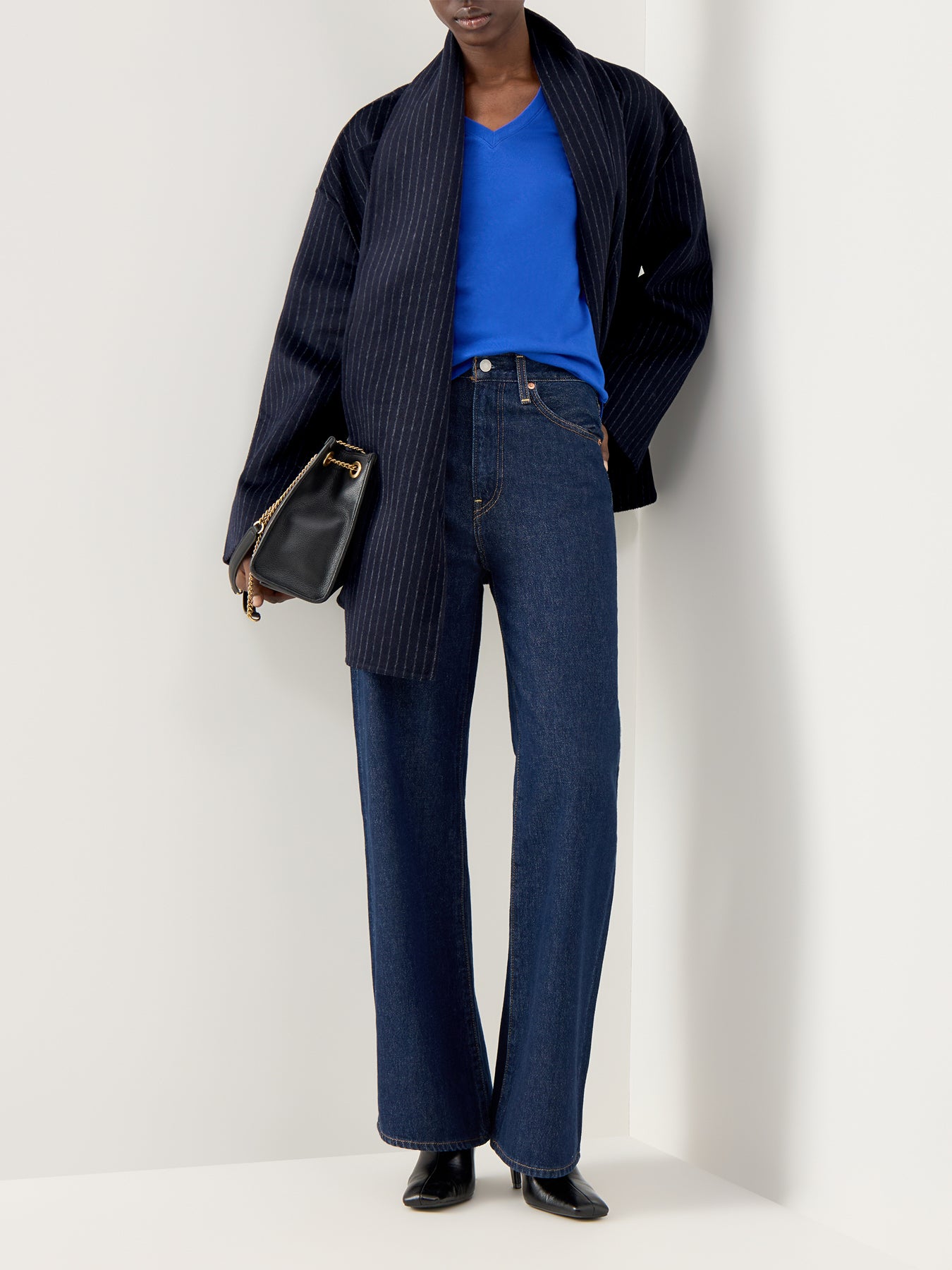 V Judy Elbow Sleeve Knit Cruise Royal