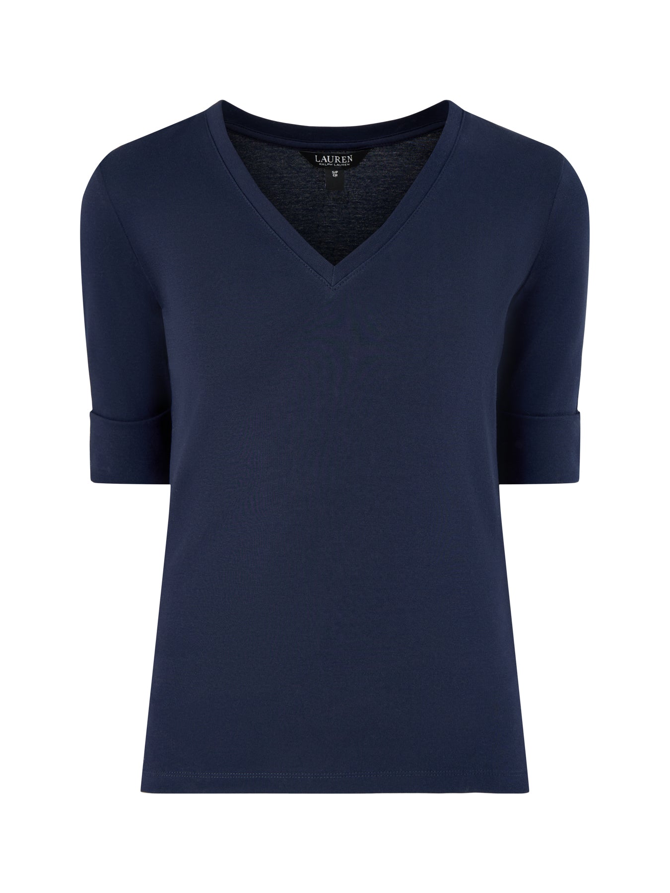 V Judy Elbow Sleeve Knit Navy