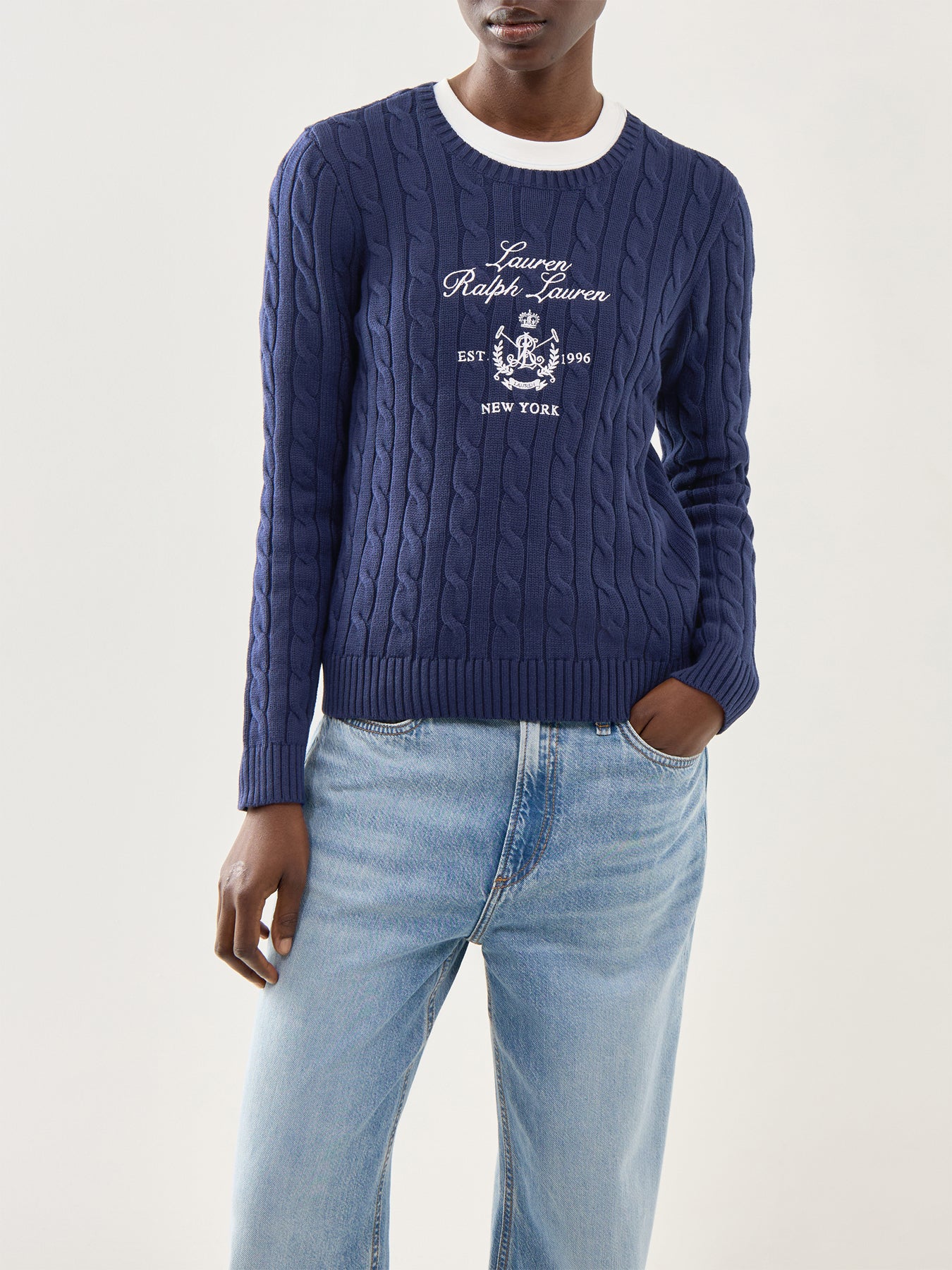 Rinett Long Sleeve Pullover Navy