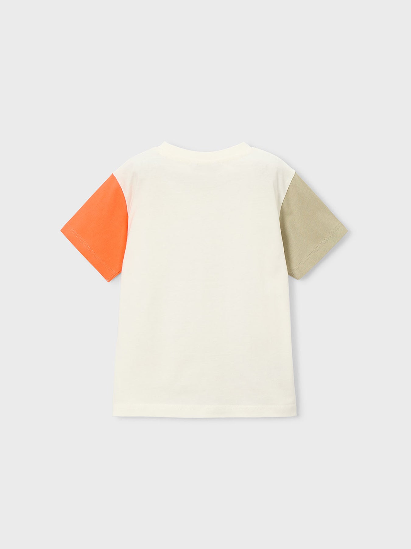 Kids’ Colour Block Sleeve Short Sleeve T-Shirt White