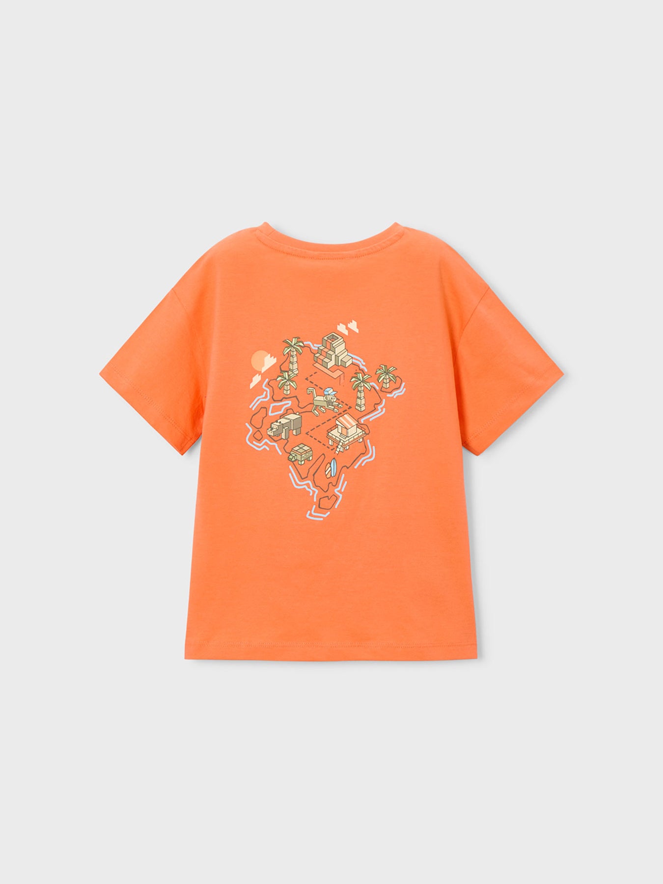 Kids’ Monkey Island Short Sleeve T-Shirt Orange