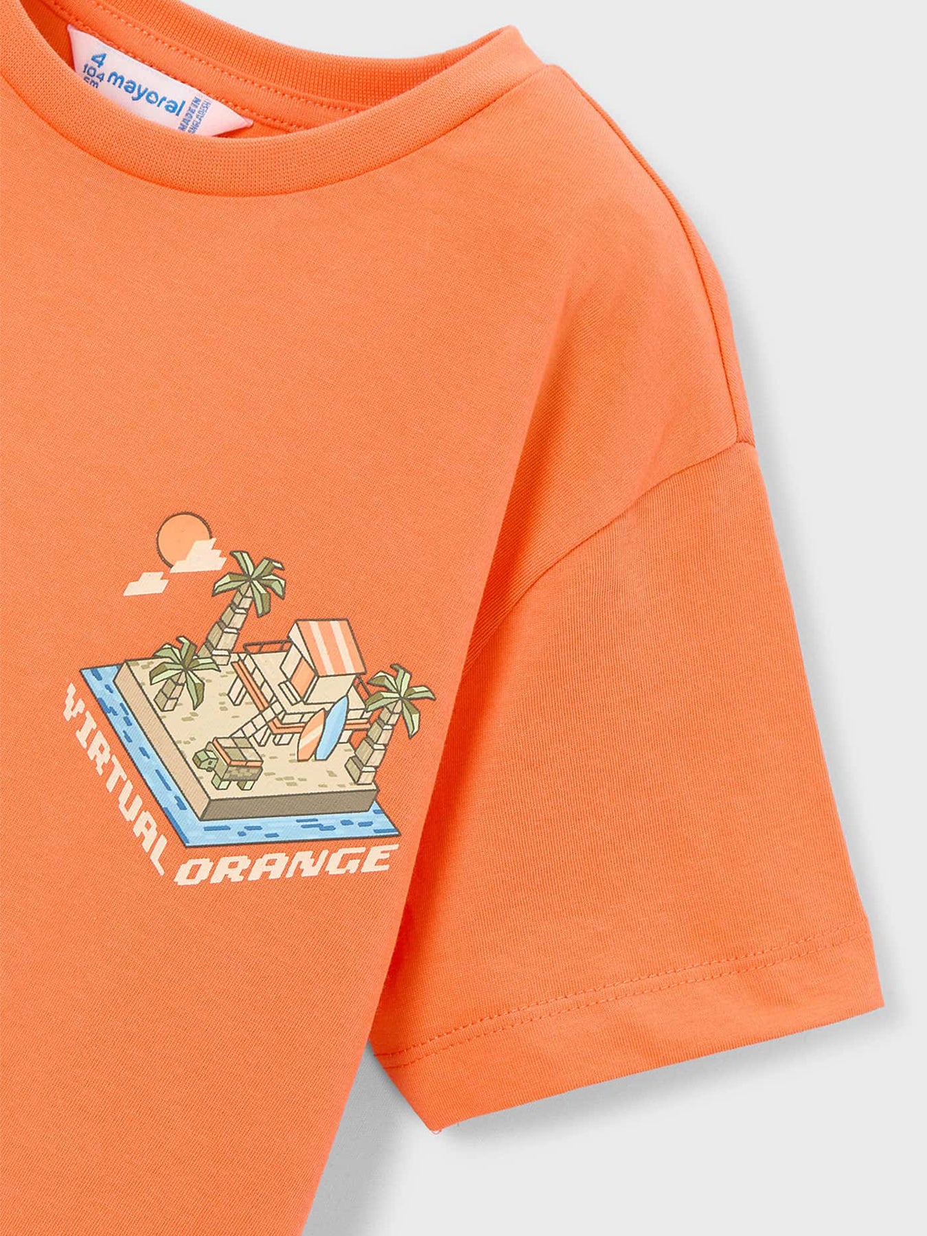 Kids’ Monkey Island Short Sleeve T-Shirt Orange