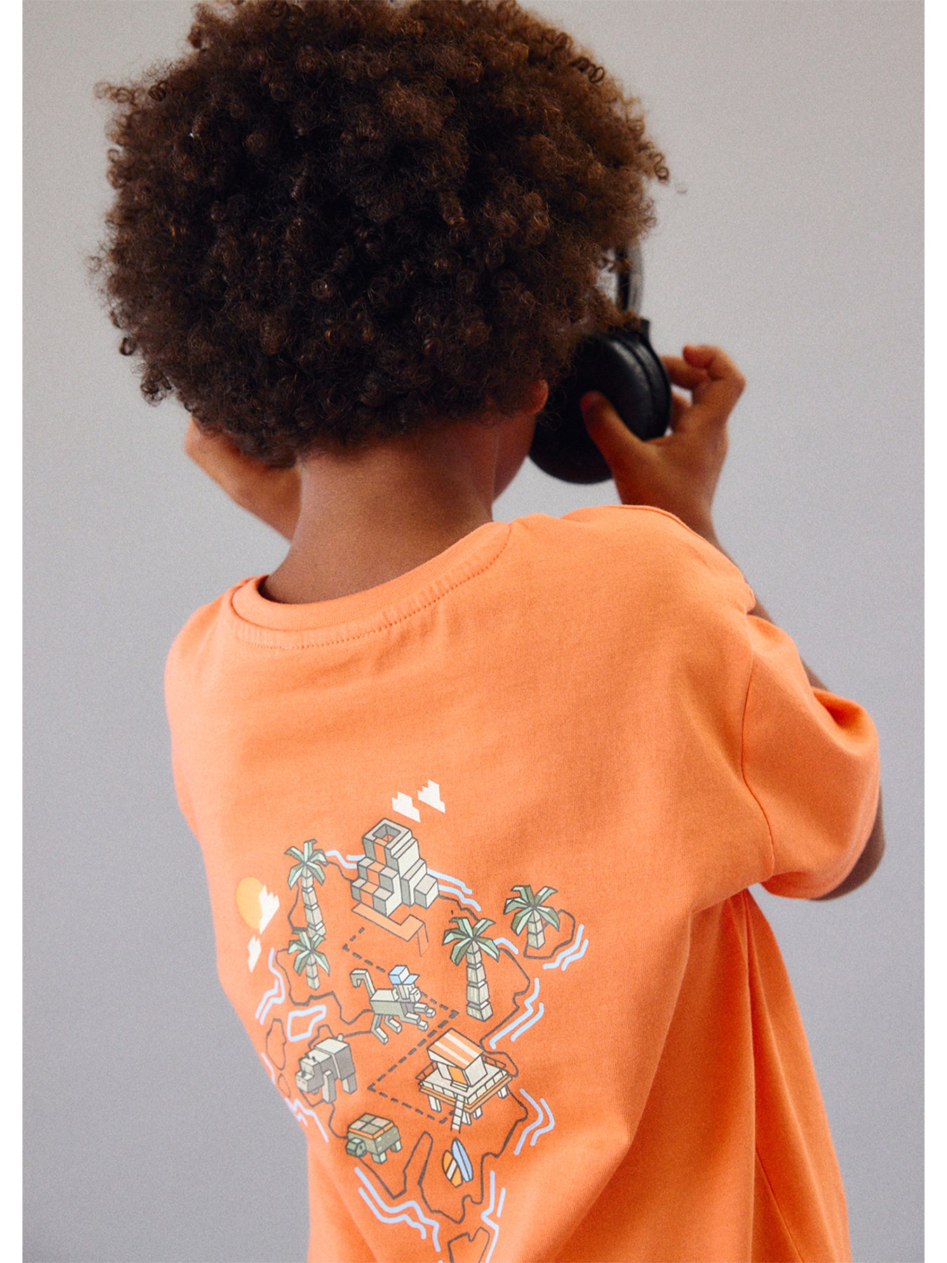 Kids’ Monkey Island Short Sleeve T-Shirt Orange