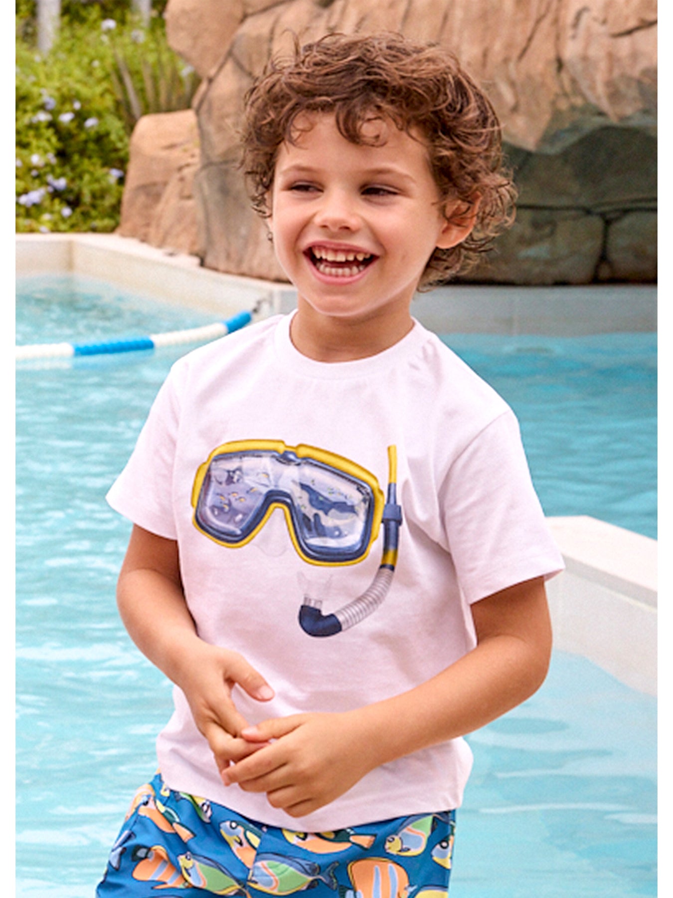 Kids’ Snorkel Short Sleeve T-Shirt White
