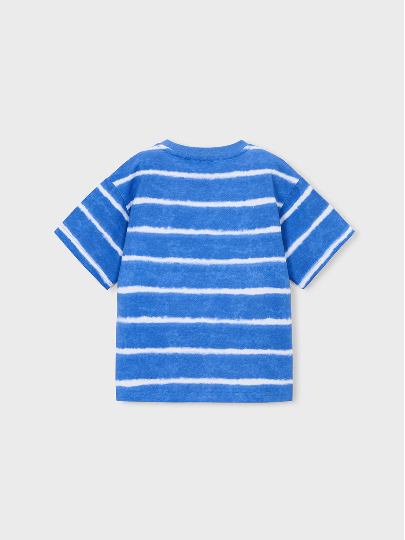 Kids’ Striped Shark Short Sleeve T-Shirt Blue