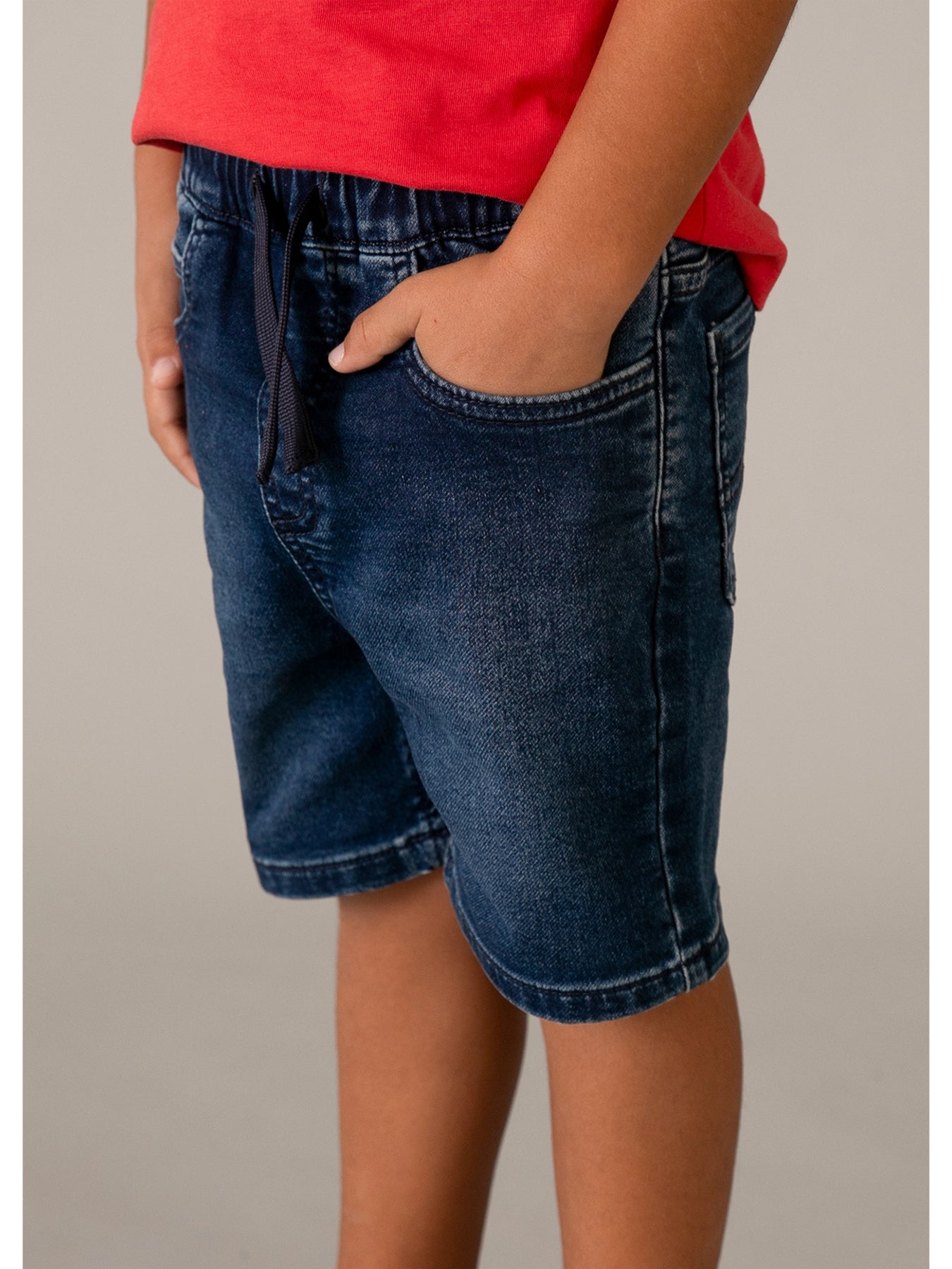 Kids’ Bermuda Denim Shorts Navy