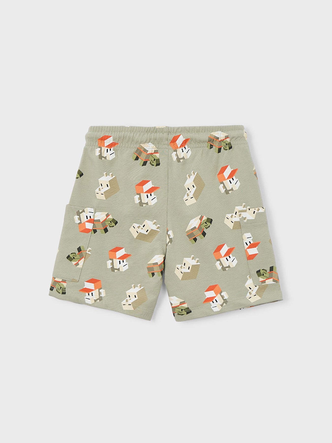 Kids’ Monkey Bermuda Shorts Beige