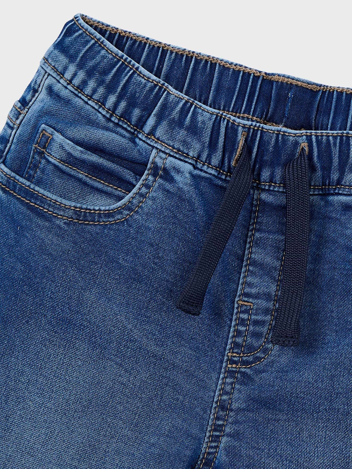 Kids’ Denim Jogger Pants Blue