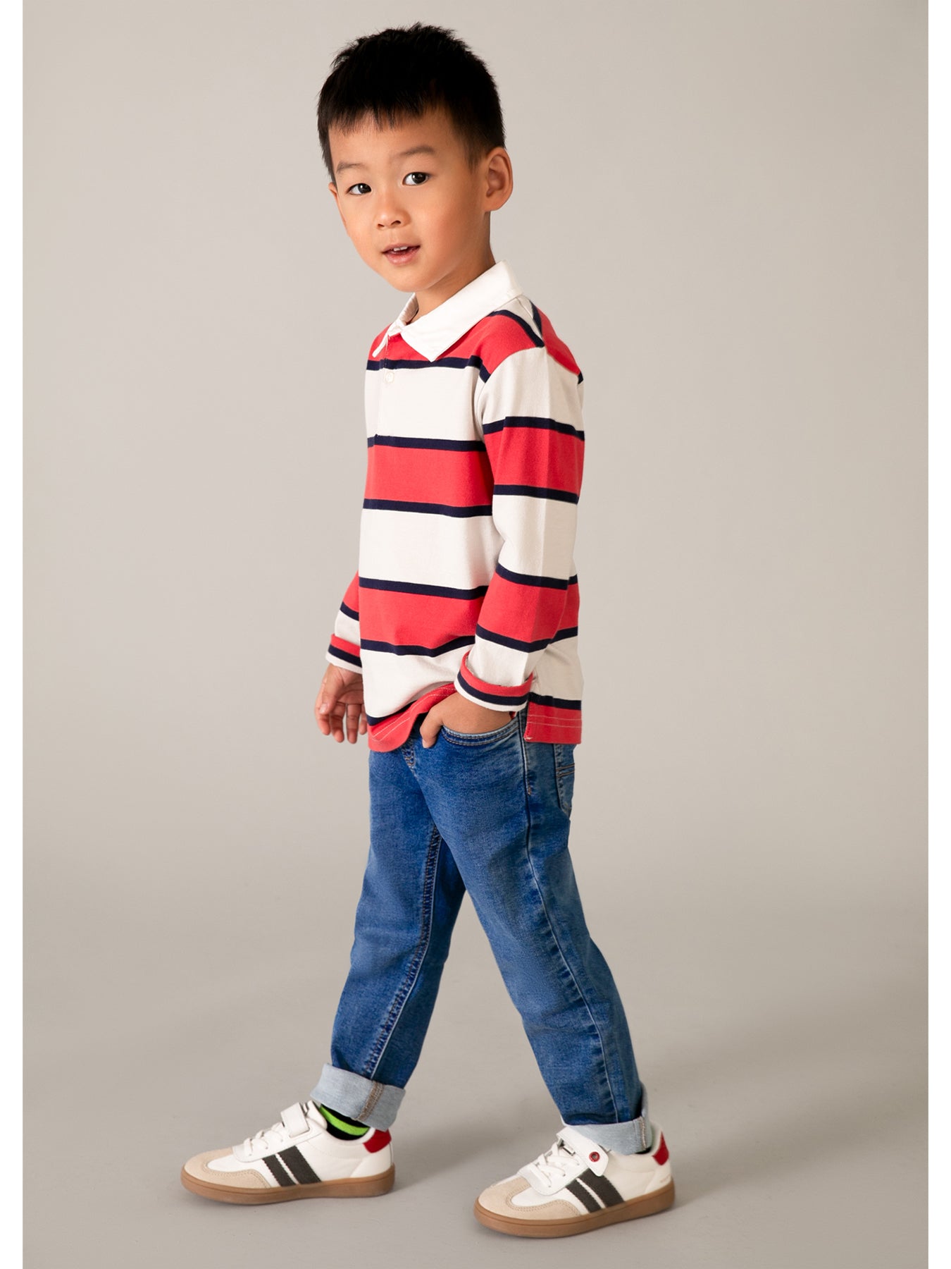 Kids’ Denim Jogger Pants Blue