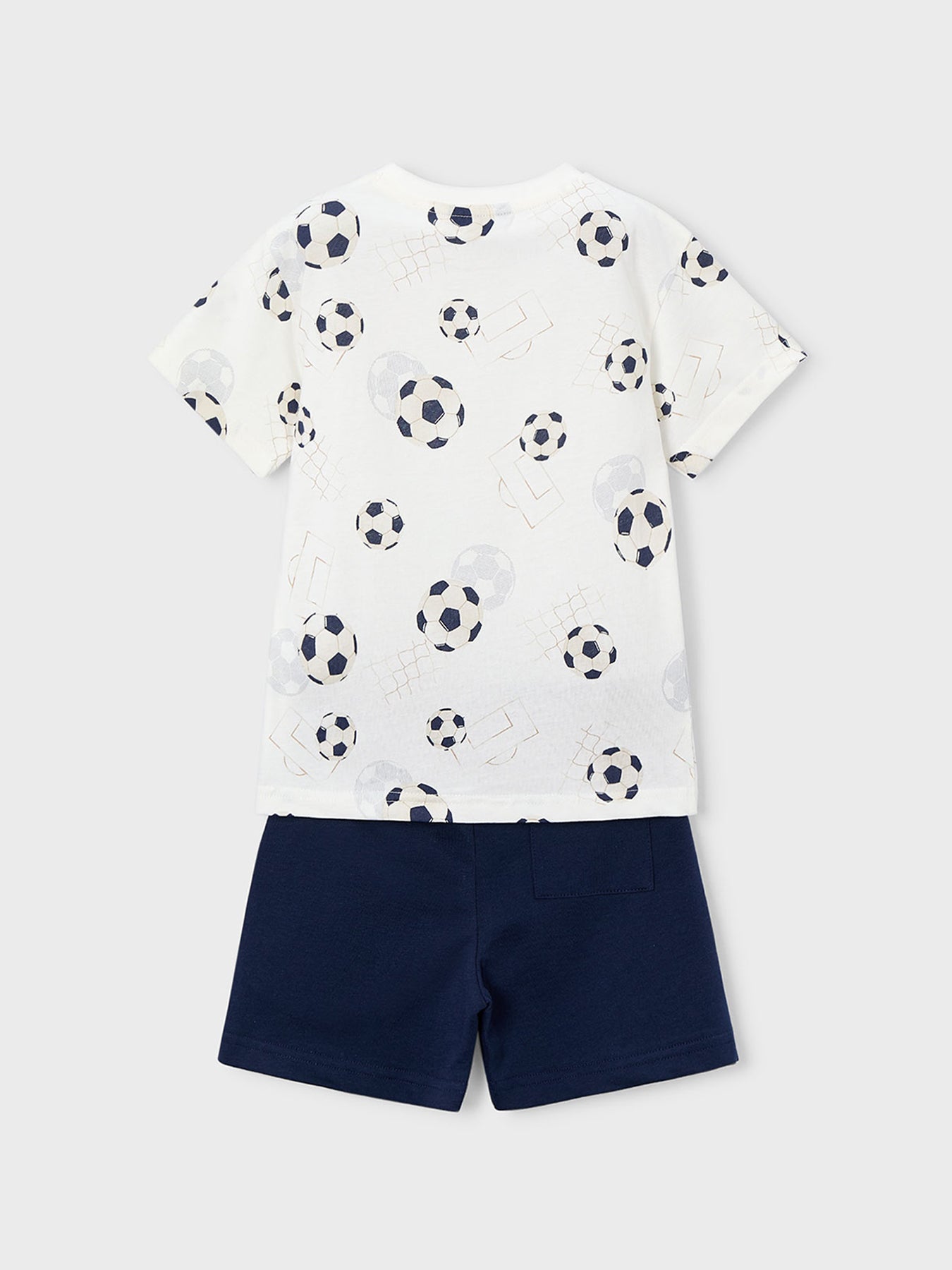 Kids’ Football T-Shirt and Shorts Set Navy