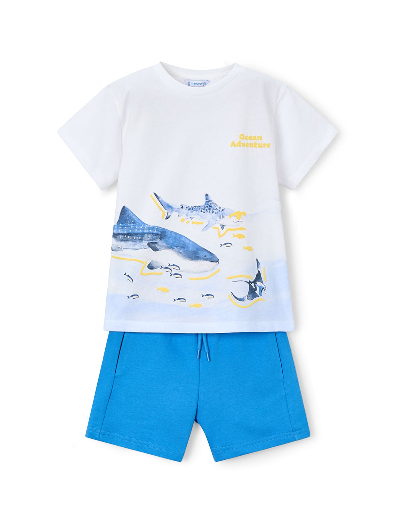 Kids’ Shark T-Shirt and Shorts Set Blue