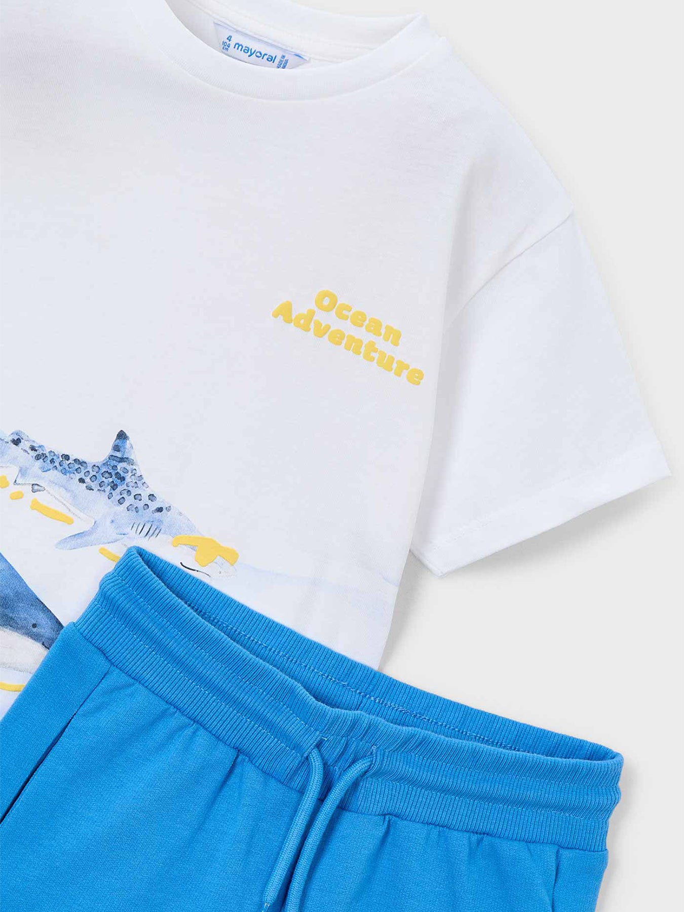 Kids’ Shark T-Shirt and Shorts Set Blue