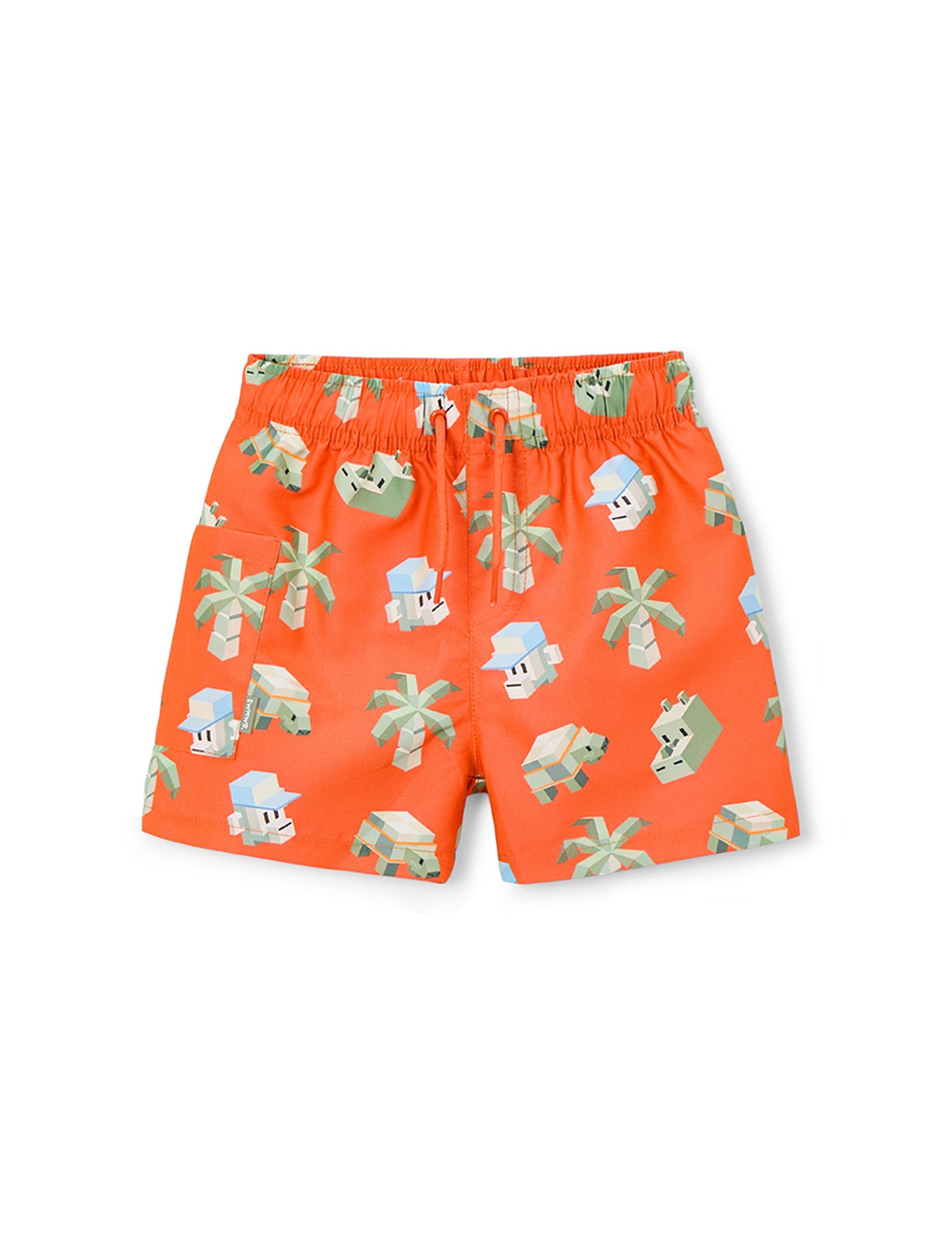 Kids’ Monkey Swim Shorts Orange