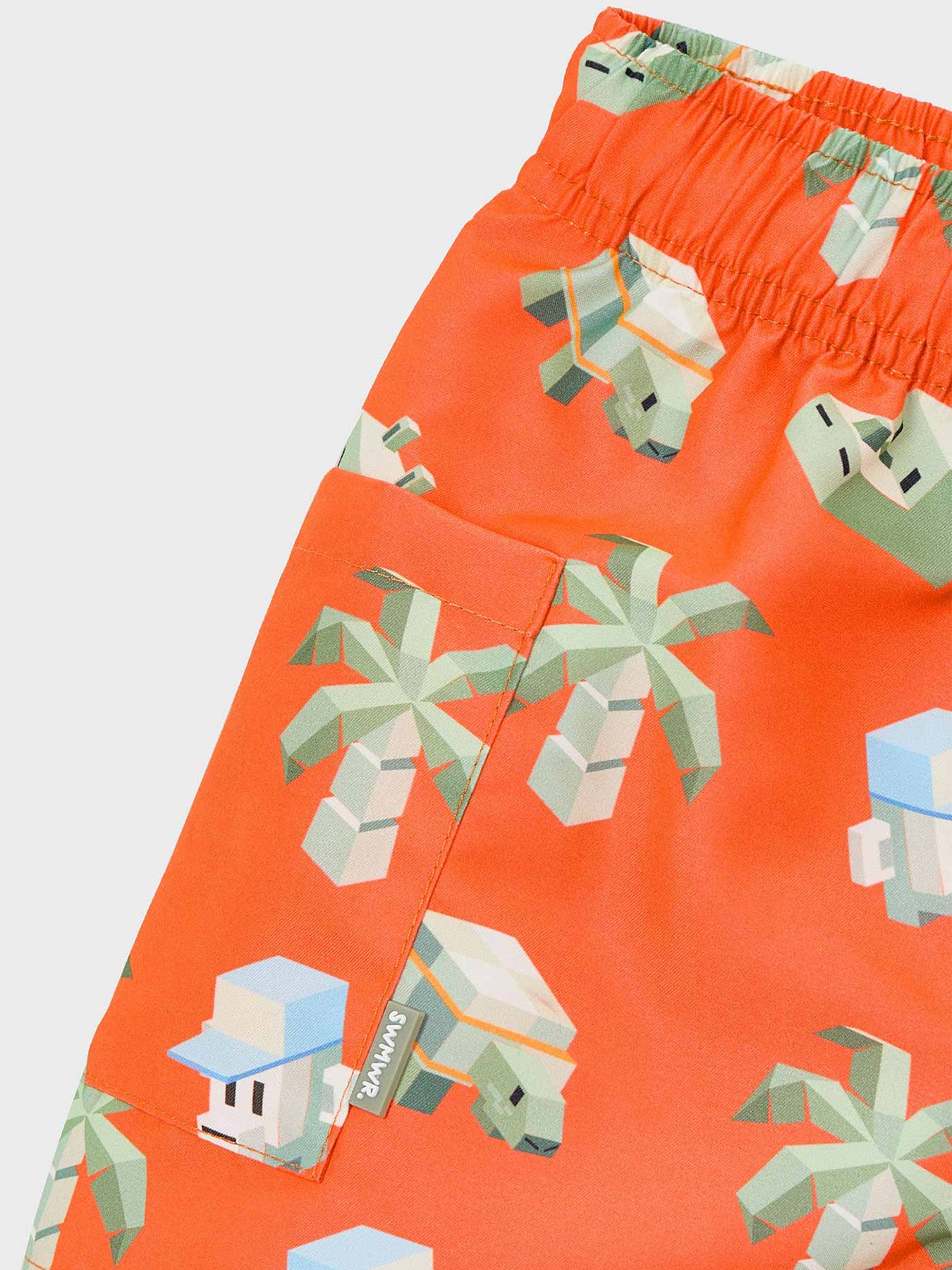 Kids’ Monkey Swim Shorts Orange