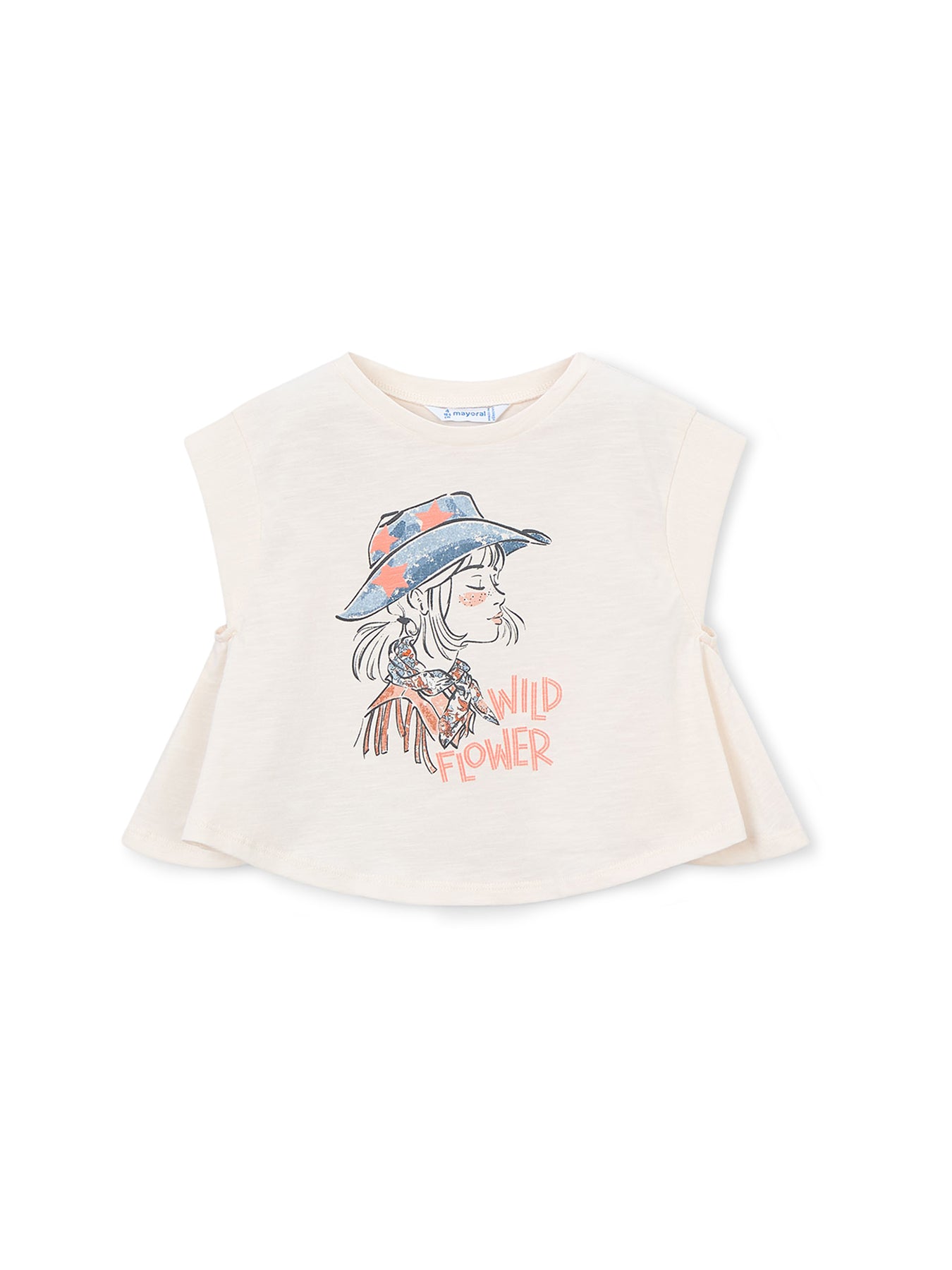 Kids’ Wild Flower Short Sleeve T-Shirt White