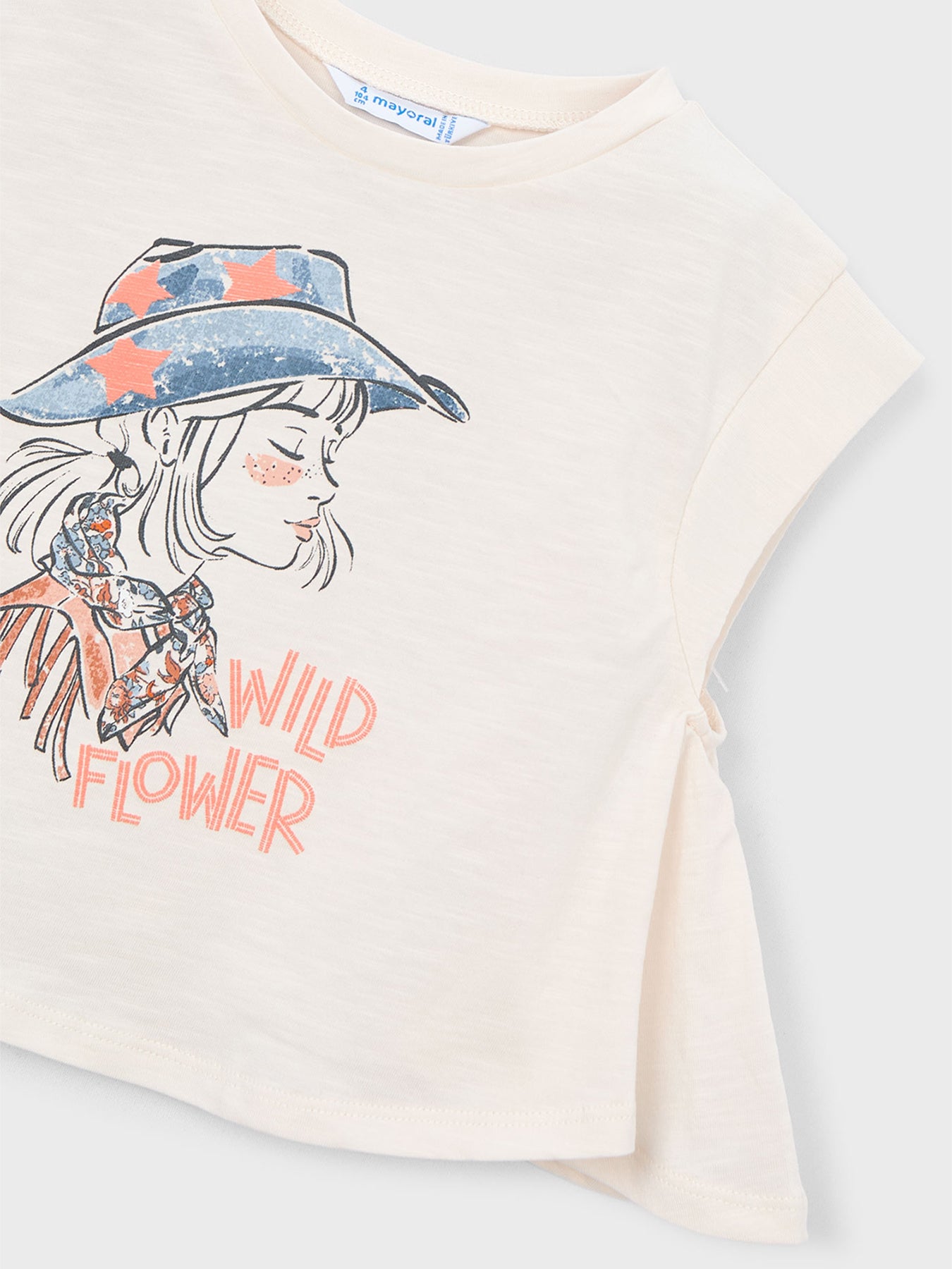 Kids’ Wild Flower Short Sleeve T-Shirt White