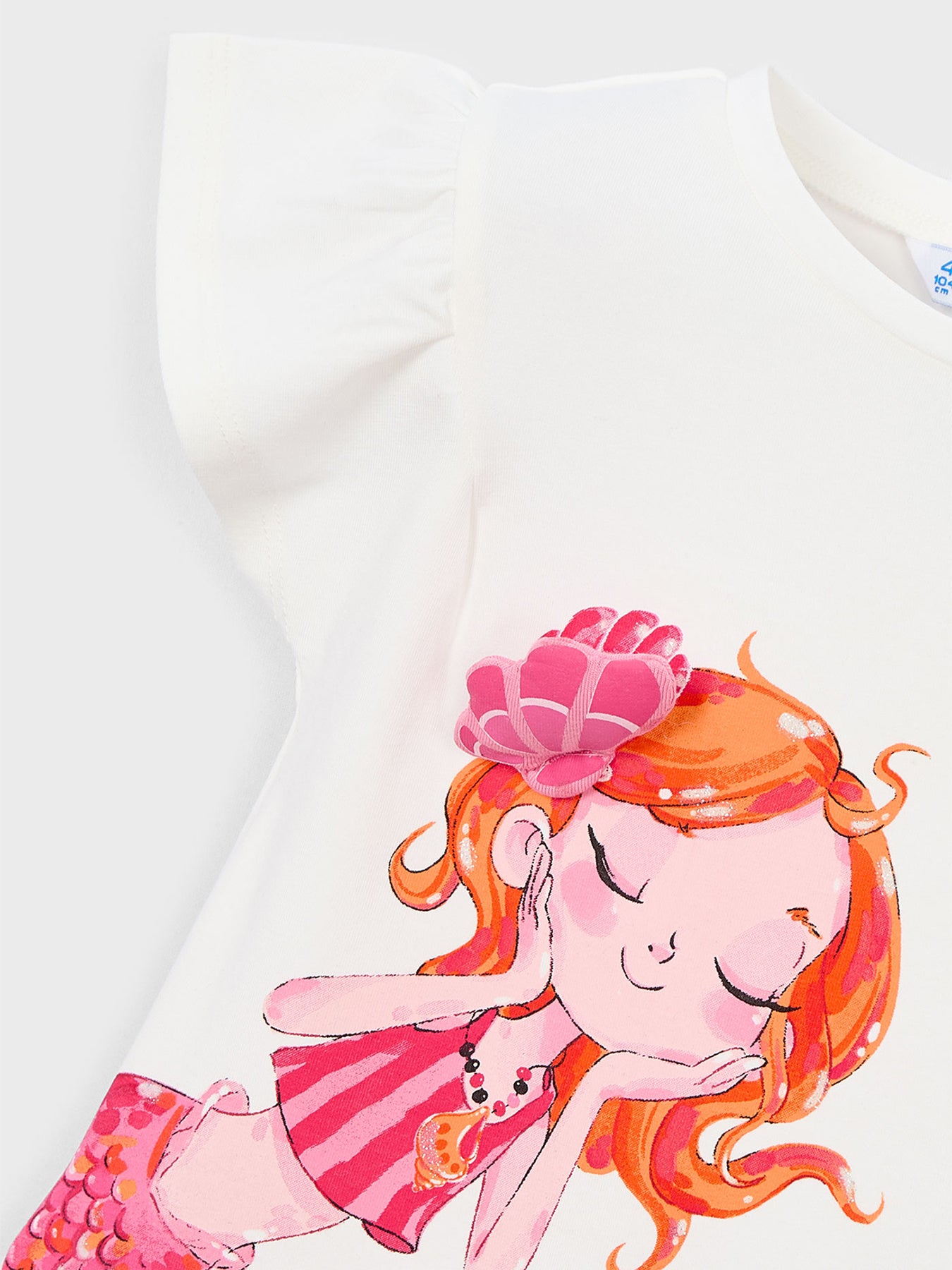 Kids’ Mermaid Short Sleeve T-Shirt White