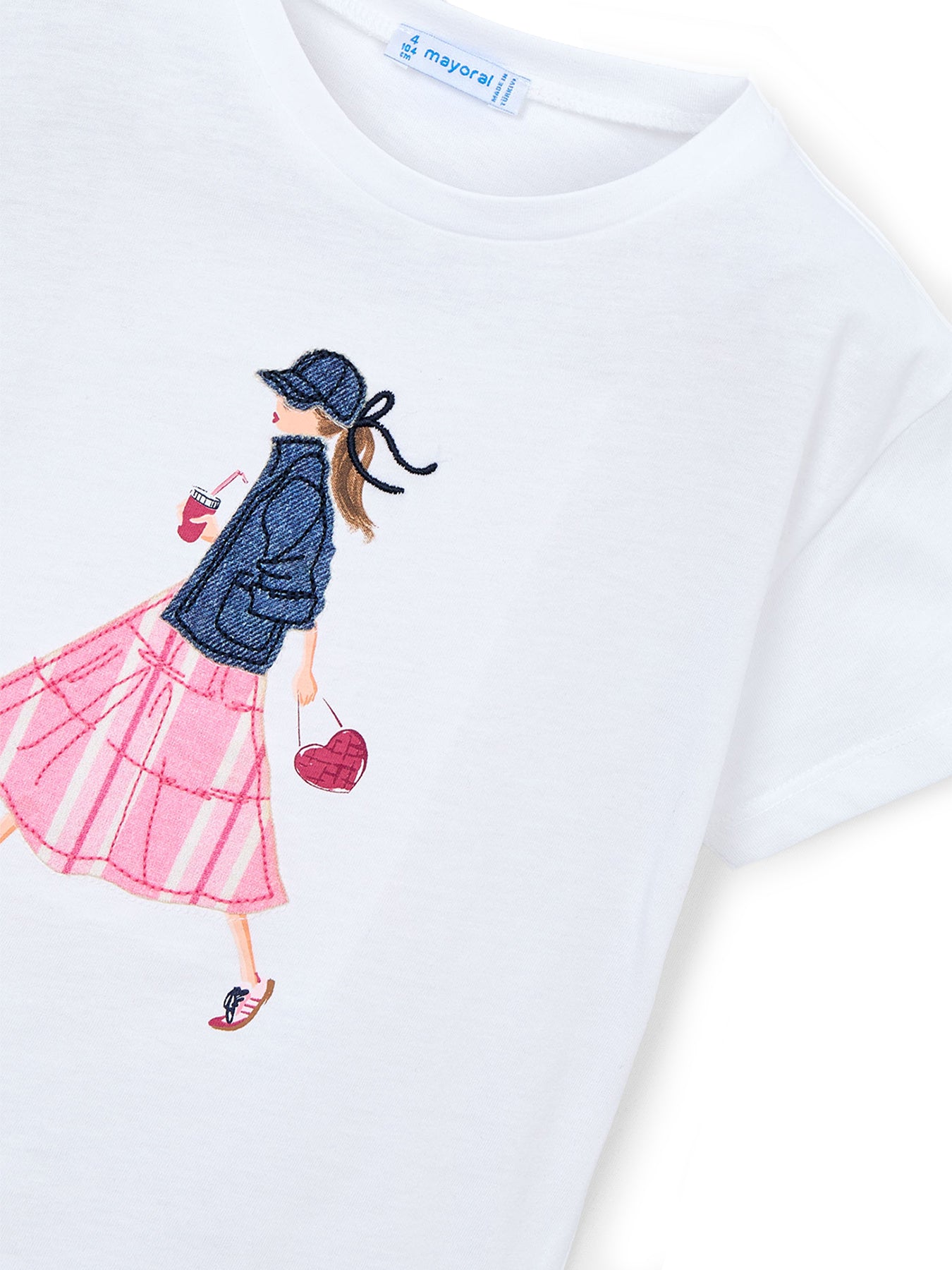 Kids’ Girl Short Sleeve T-Shirt White