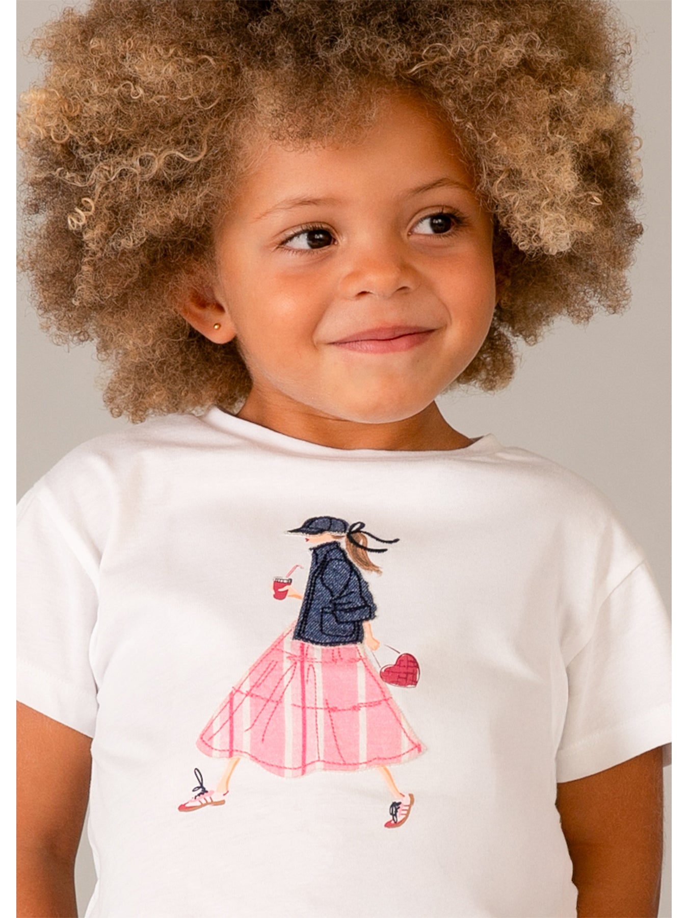 Kids’ Girl Short Sleeve T-Shirt White