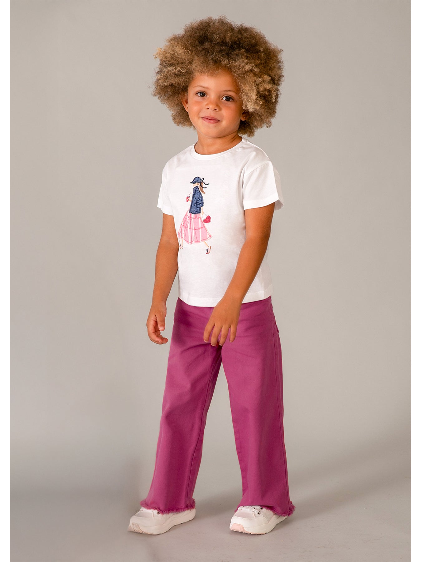 Kids’ Girl Short Sleeve T-Shirt White