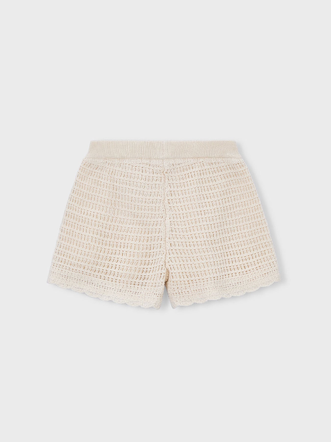 Kids’ Crochet Shorts Cream